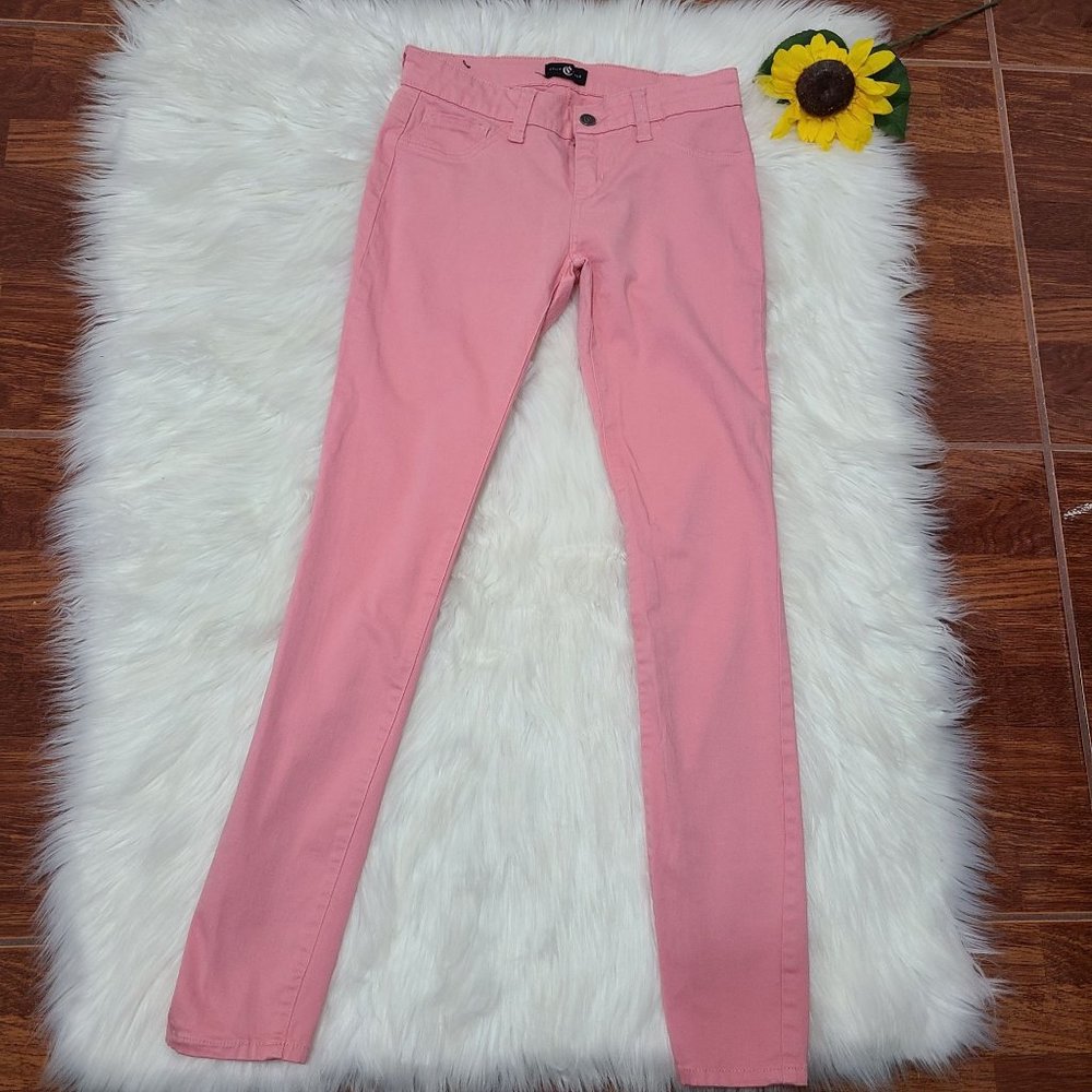 Cello Jeans Womens Pink Skinny Jeans,SZ 7